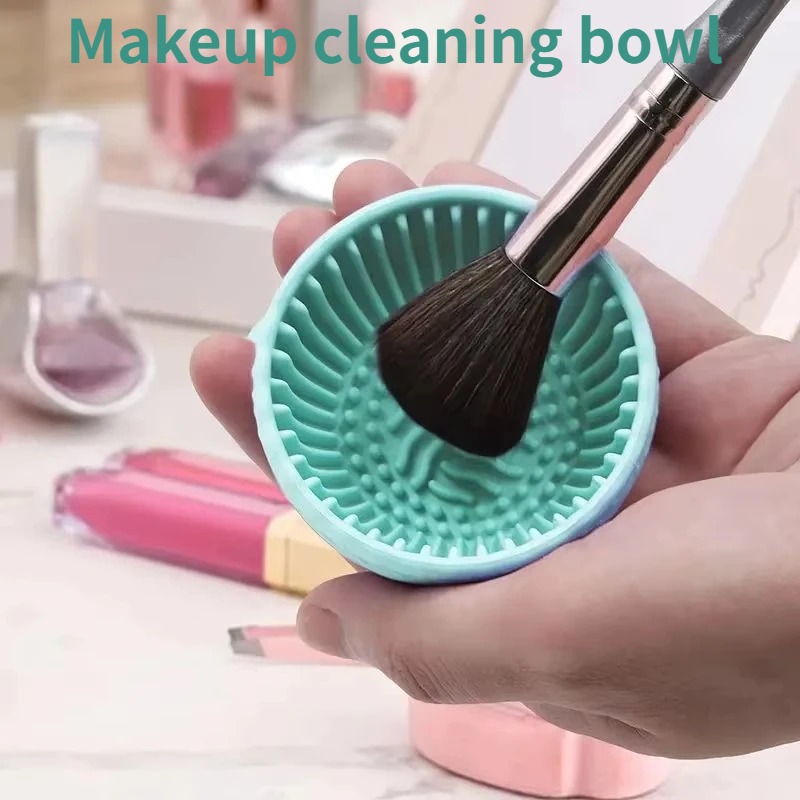 Beauty Makeup Products - Soft Silicone Makeup Brush Cleaner Bowl