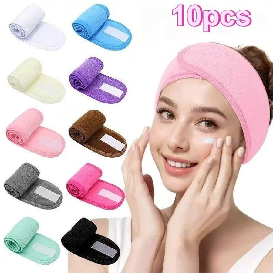 Makeup Beauty Set - Soft Towel Fabric Headbands Set For