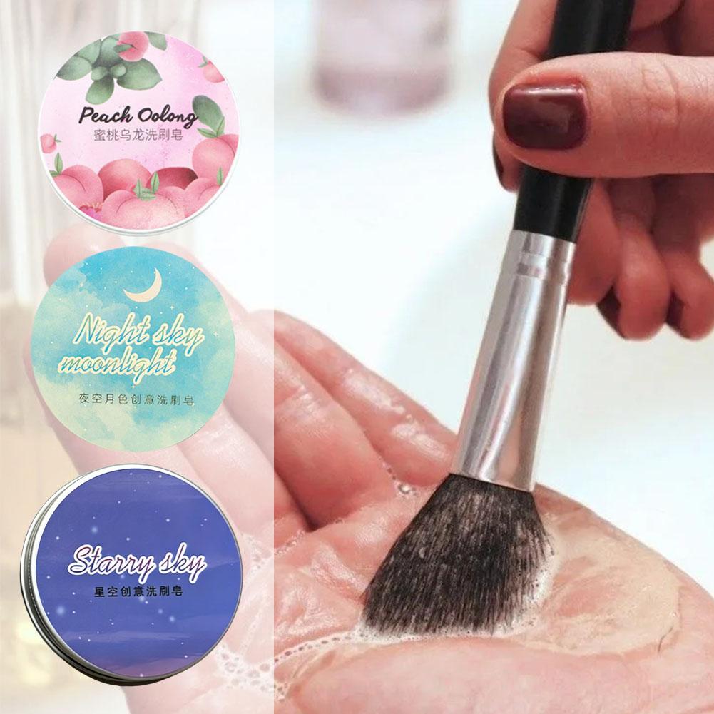Beauty Makeup Remover - Brush cleaning soap beauty egg powder