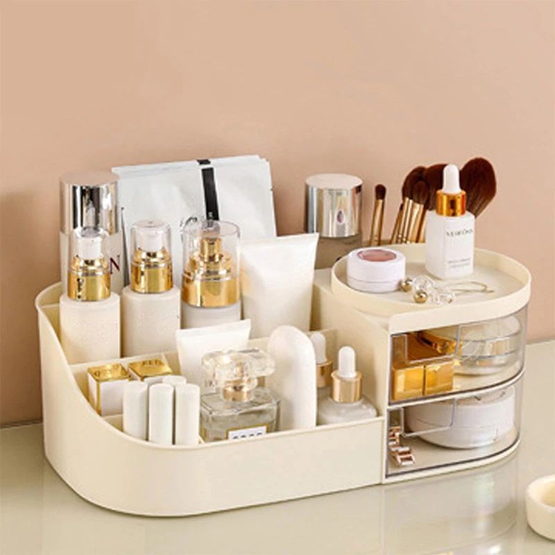 Large Capacity Cosmetic Storag - Beauty Makeup Desk ulasan dan harga