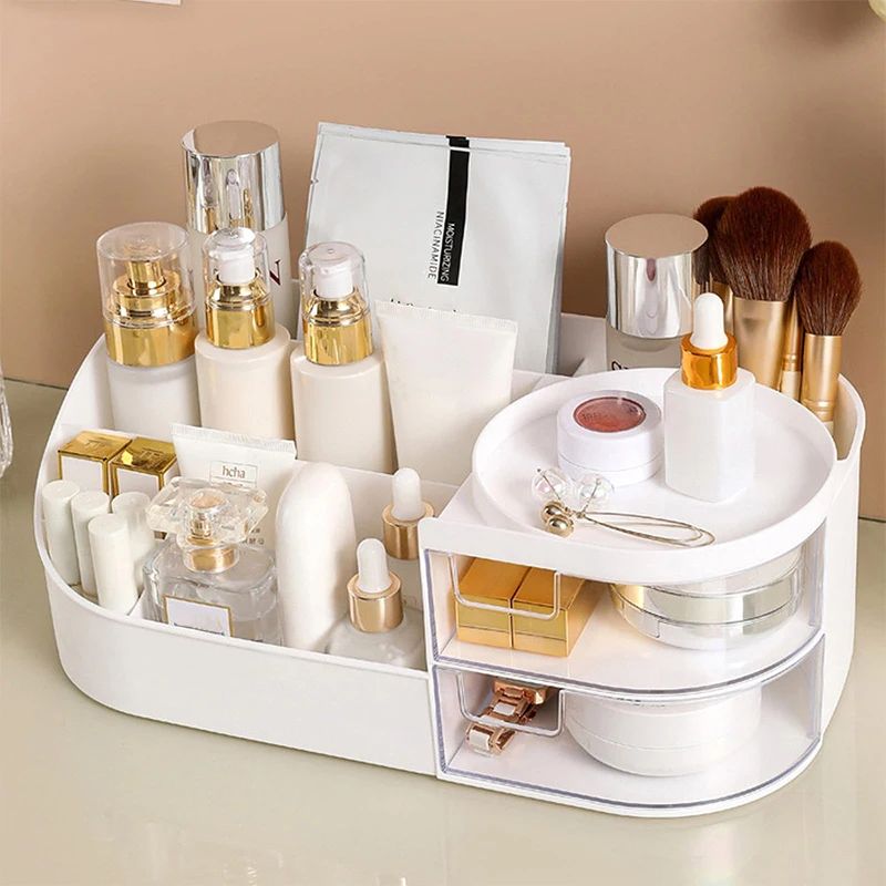 Large Capacity Cosmetic Storag - Beauty Makeup Desk ulasan dan harga