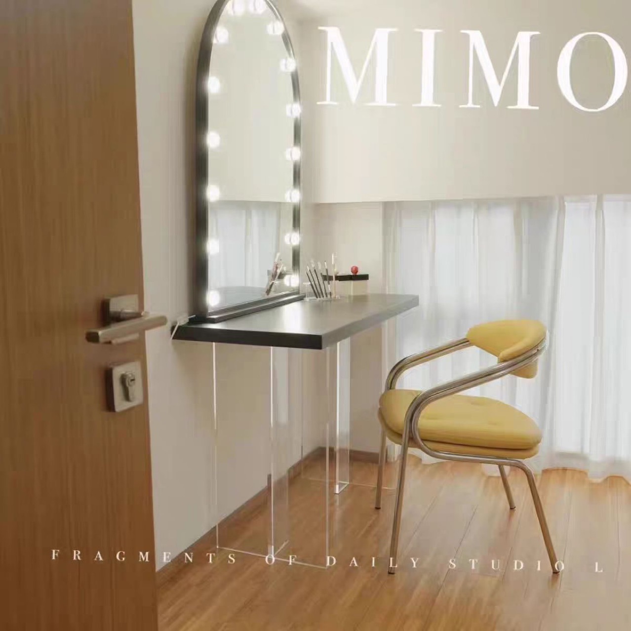 Makeup Vanity Table with Lamp  - Beauty Makeup Studio ulasan dan harga