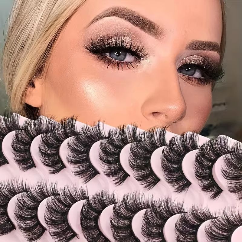 10 Pairs Faux Mink False Eyela - Beauty Full Makeup ulasan dan harga