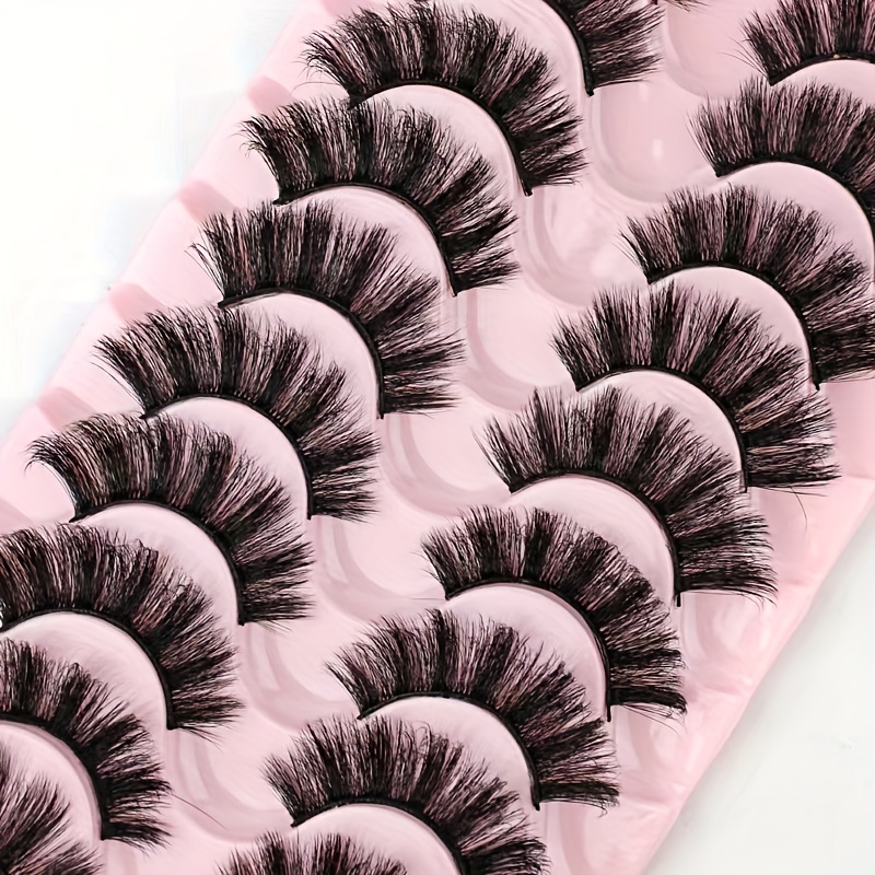 10 Pairs Faux Mink False Eyela - Beauty Full Makeup ulasan dan harga
