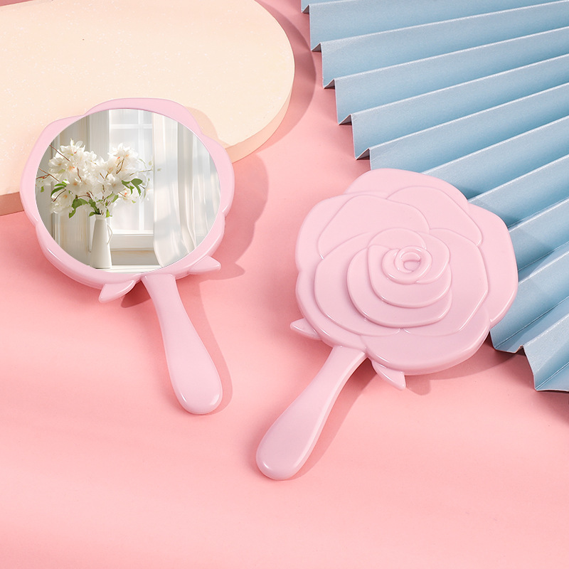 Retro Rose Small Mirror Portab - Beauty Flower Makeup ulasan dan harga
