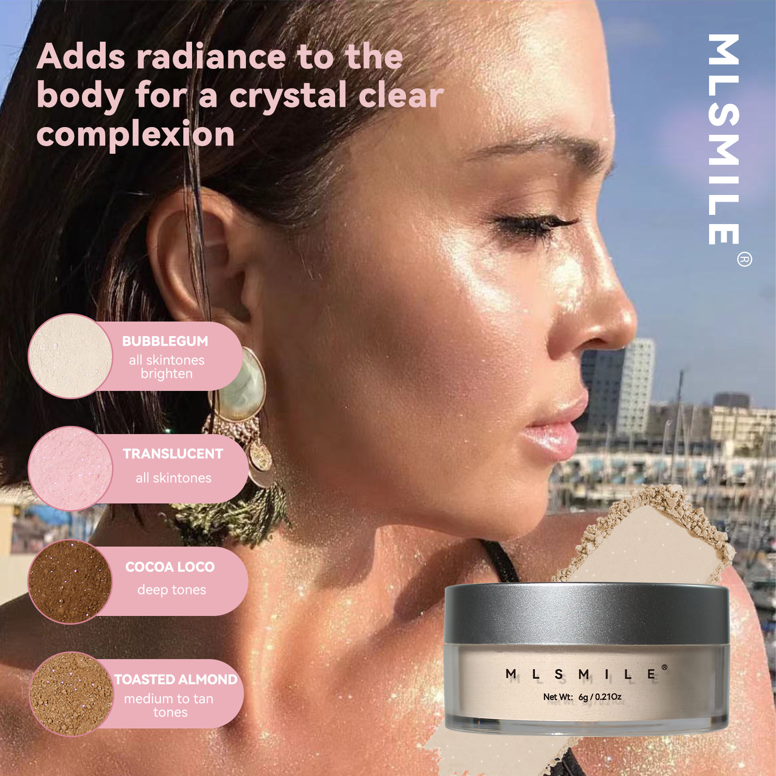 Sweatproof Shimmer Setting Pow - Beauty Makeup Stores ulasan dan harga