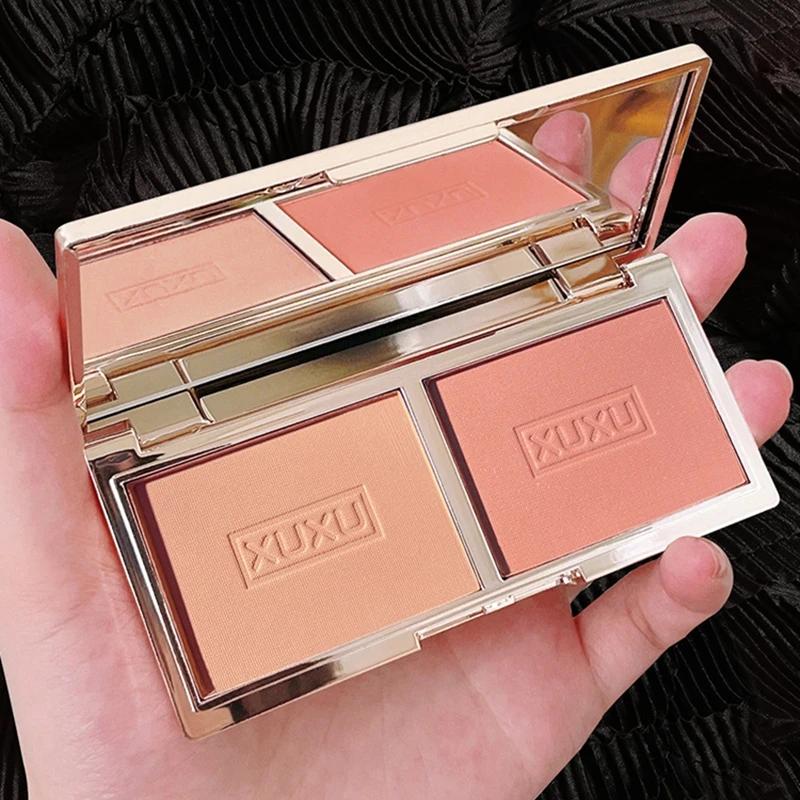 2-color Peach Blush Palette Na - Beauty Flower Makeup ulasan dan harga