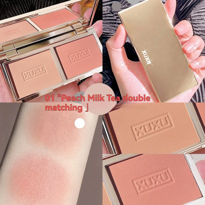 2-color Peach Blush Palette Na - Beauty Flower Makeup ulasan dan harga