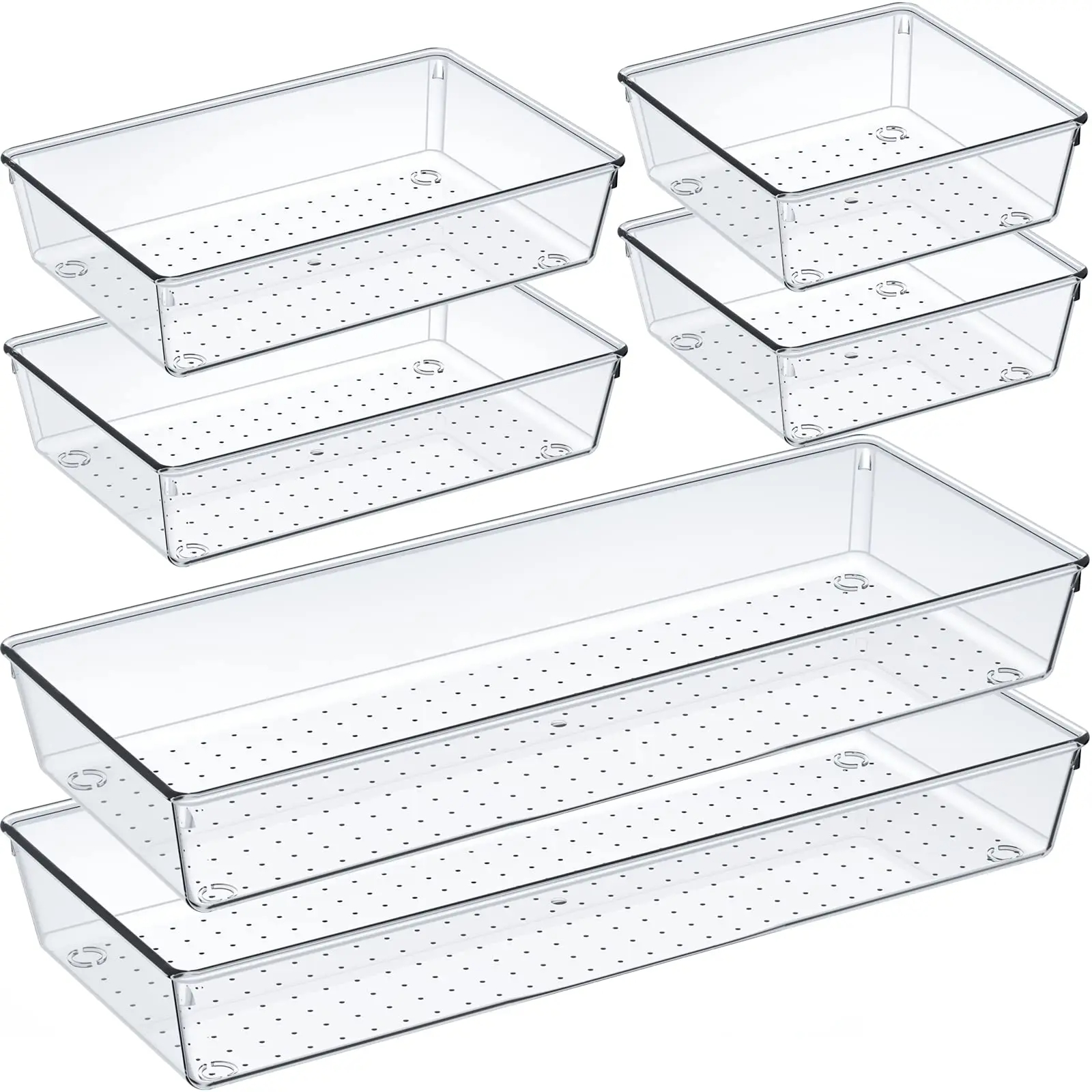 6/9/12Pack Drawer Organizers C - Beauty Makeup Desk ulasan dan harga