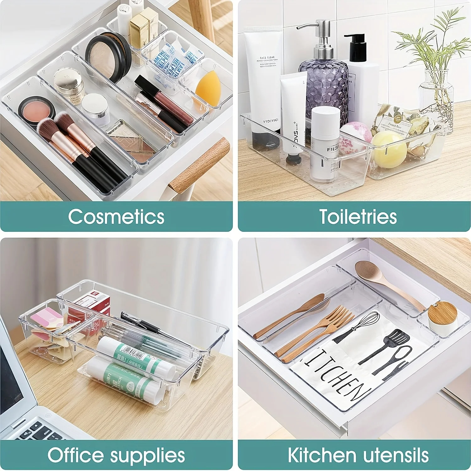 6/9/12Pack Drawer Organizers C - Beauty Makeup Desk ulasan dan harga