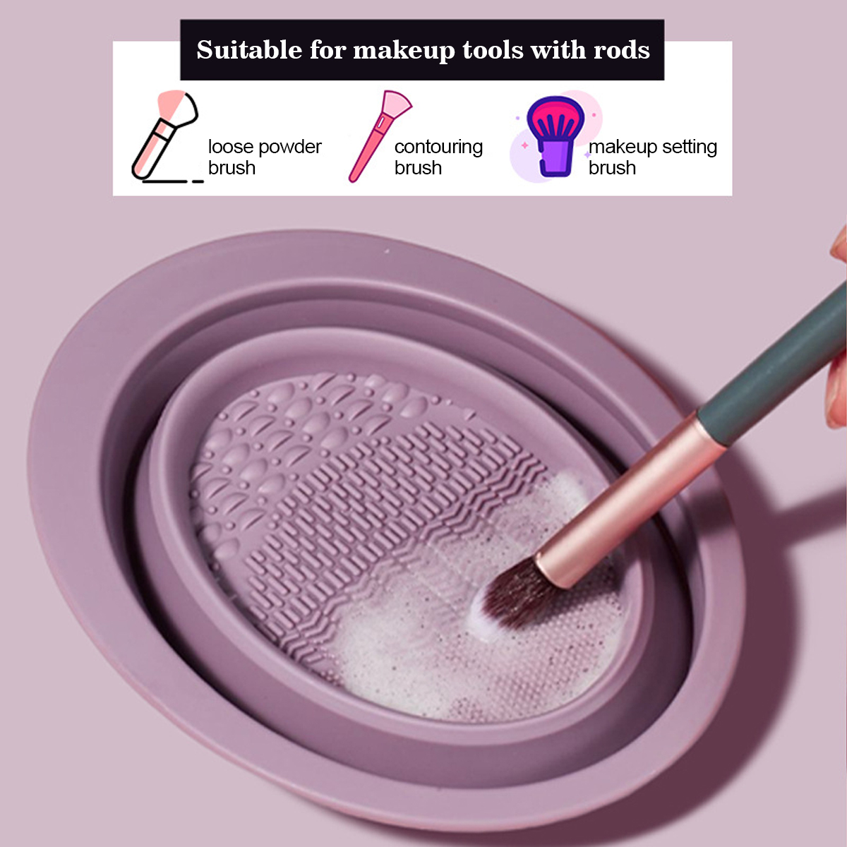 Silicone Makeup Brush Cleaning - Beauty Makeup Products ulasan dan harga