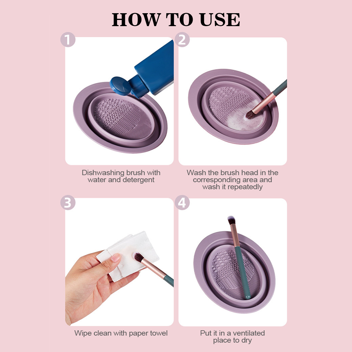 Silicone Makeup Brush Cleaning - Beauty Makeup Products ulasan dan harga