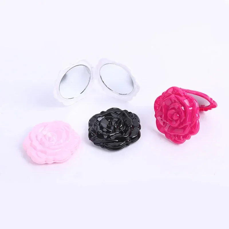 Mini Mirror Retro Rose Flower  - Beauty Flower Makeup ulasan dan harga