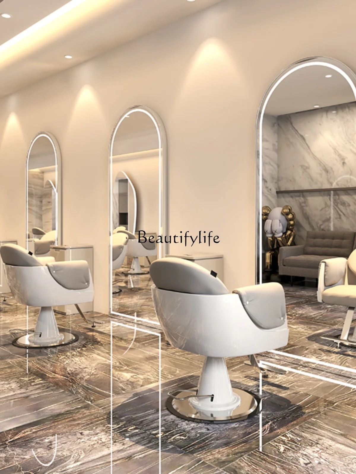 PJ13Barber Shop Floor Mirror H - Beauty Makeup Hd ulasan dan harga