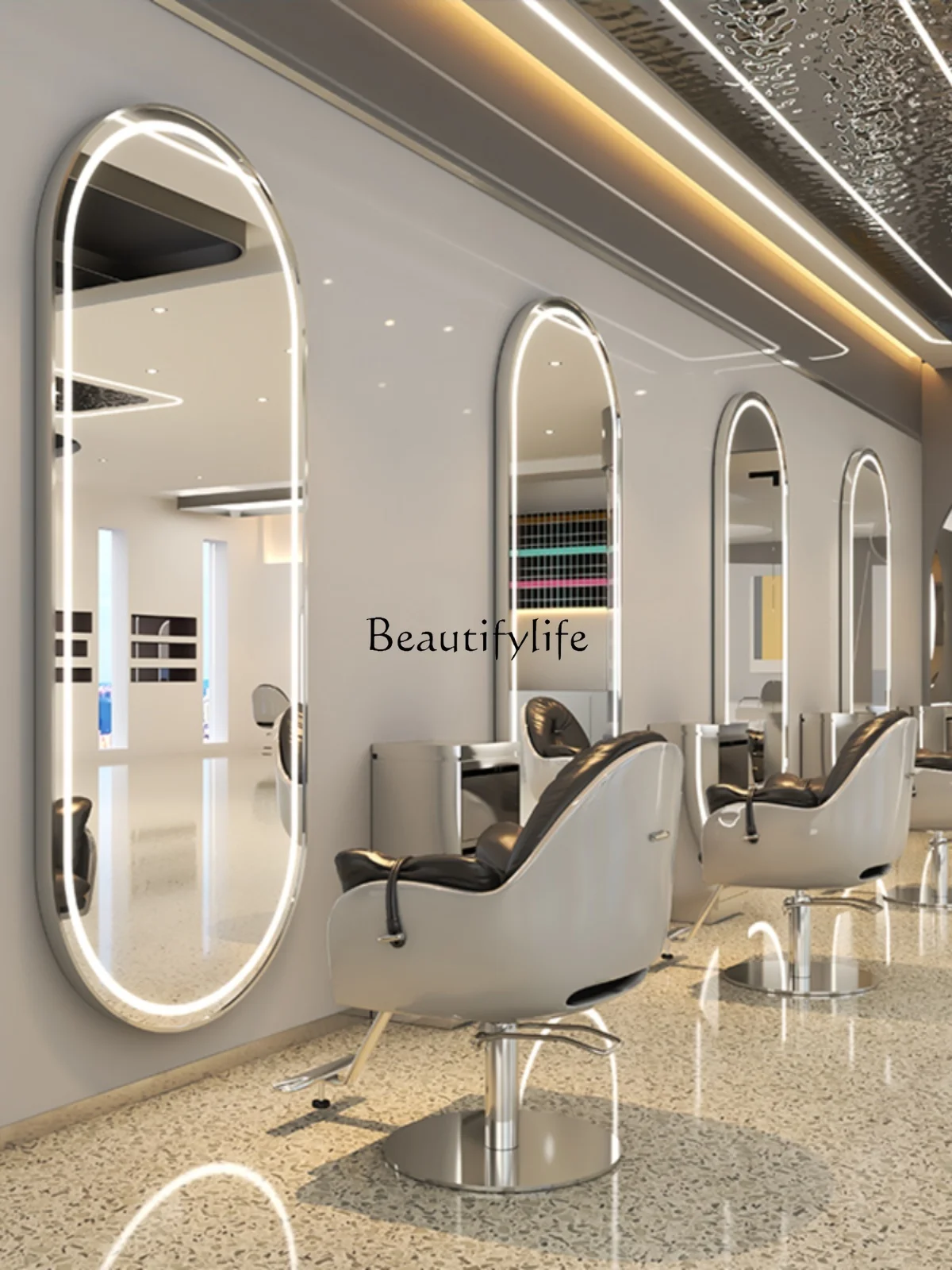 PJ13Barber Shop Floor Mirror H - Beauty Makeup Hd ulasan dan harga
