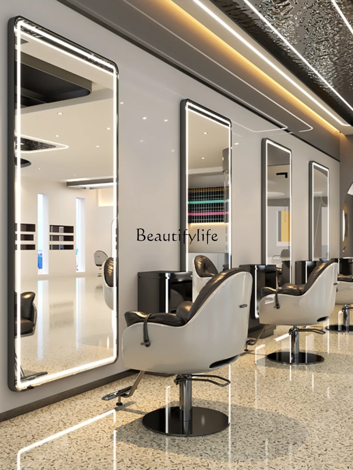 PJ13Barber Shop Floor Mirror H - Beauty Makeup Hd ulasan dan harga