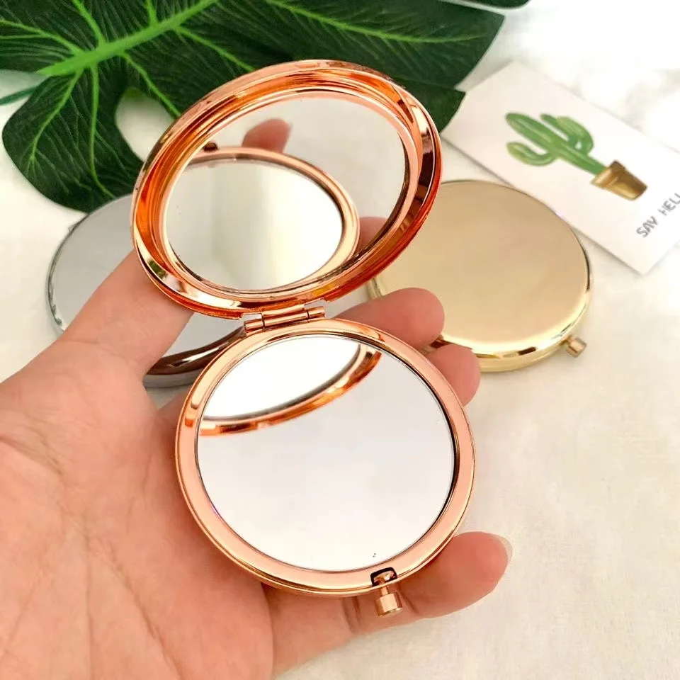 Portable Makeup Mirror Solid r - Beauty Flower Makeup ulasan dan harga
