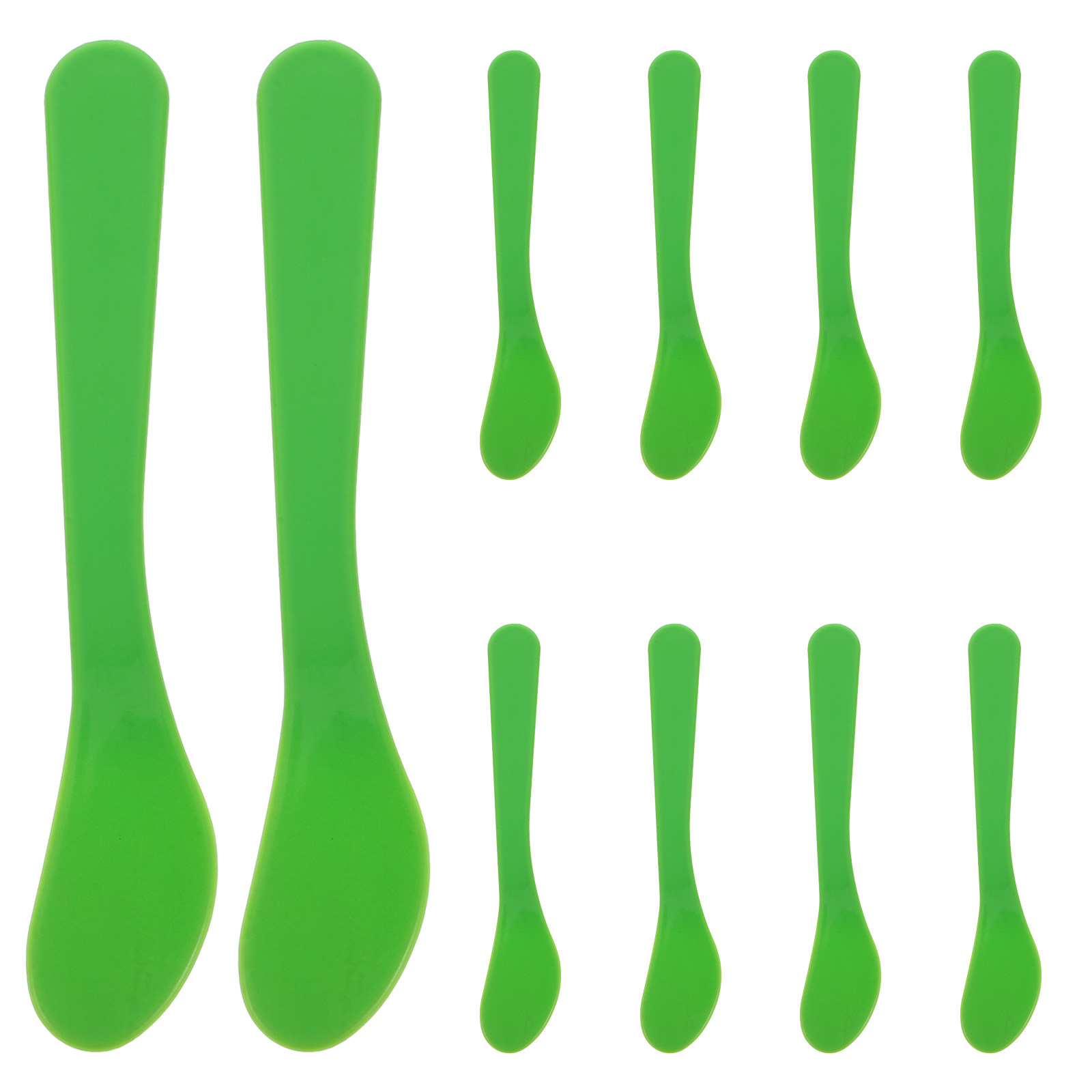 10Pcs Spatula Set PP Handle Fa - Makeup Beauty Set ulasan dan harga