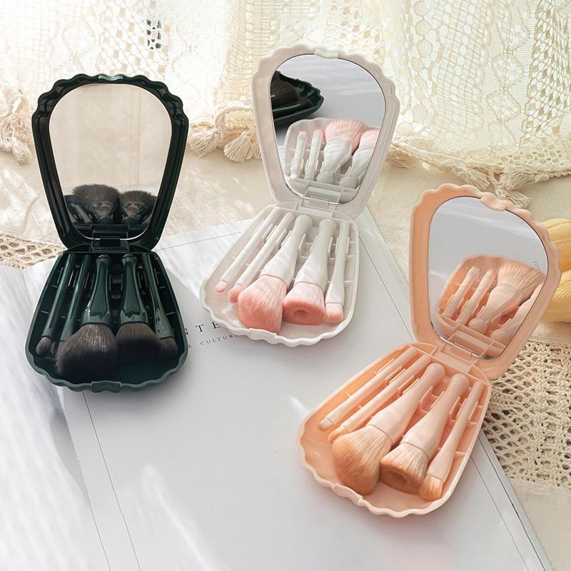 5Pcs Portable Makeup Brush Set - Beauty Makeup Hd ulasan dan harga