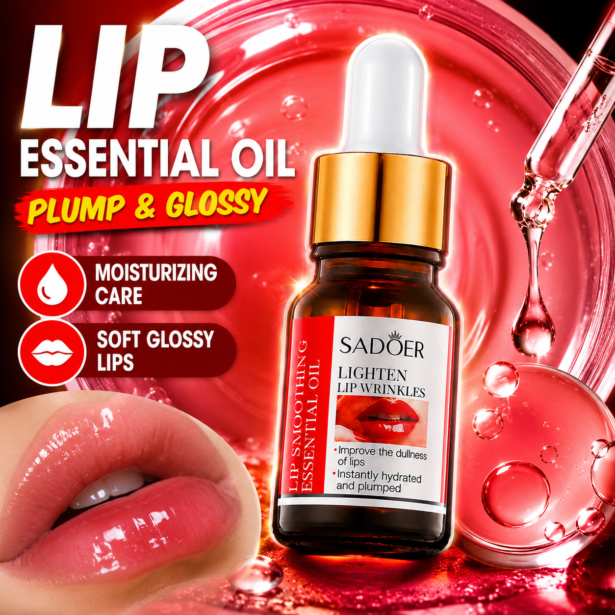 Lip Plumping Oil Hydrating Lip - Lip Gloss Plumping ulasan dan harga