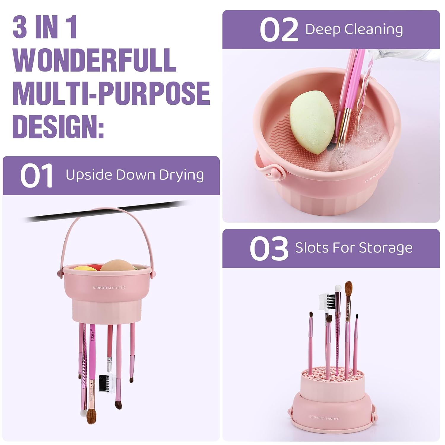 Makeup Brush Cleaning Bowl Bea - Beauty Makeup Products ulasan dan harga