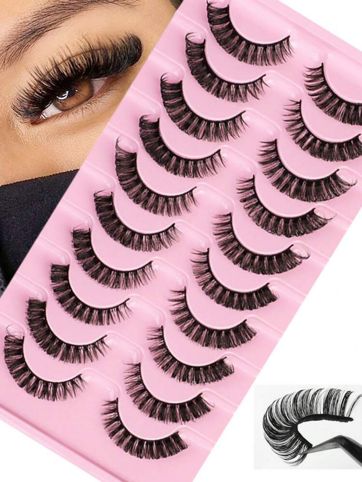 Russian Striped False Eyelashe - Beauty Full Makeup ulasan dan harga