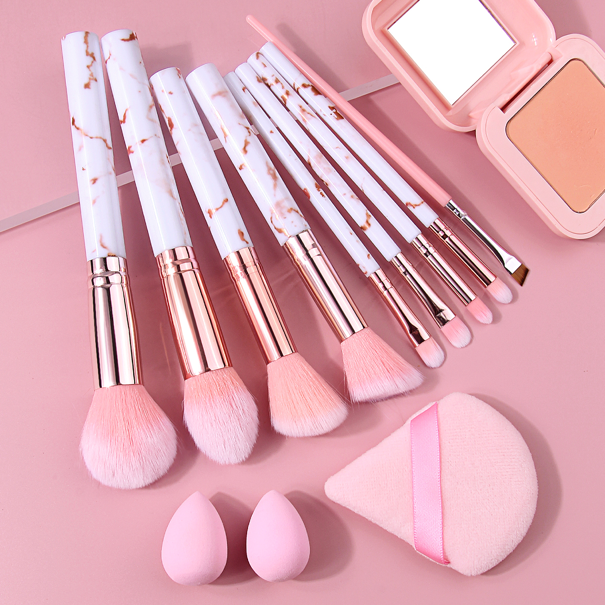 12PCS Professional Makeup Brus - Beauty Flower Makeup ulasan dan harga