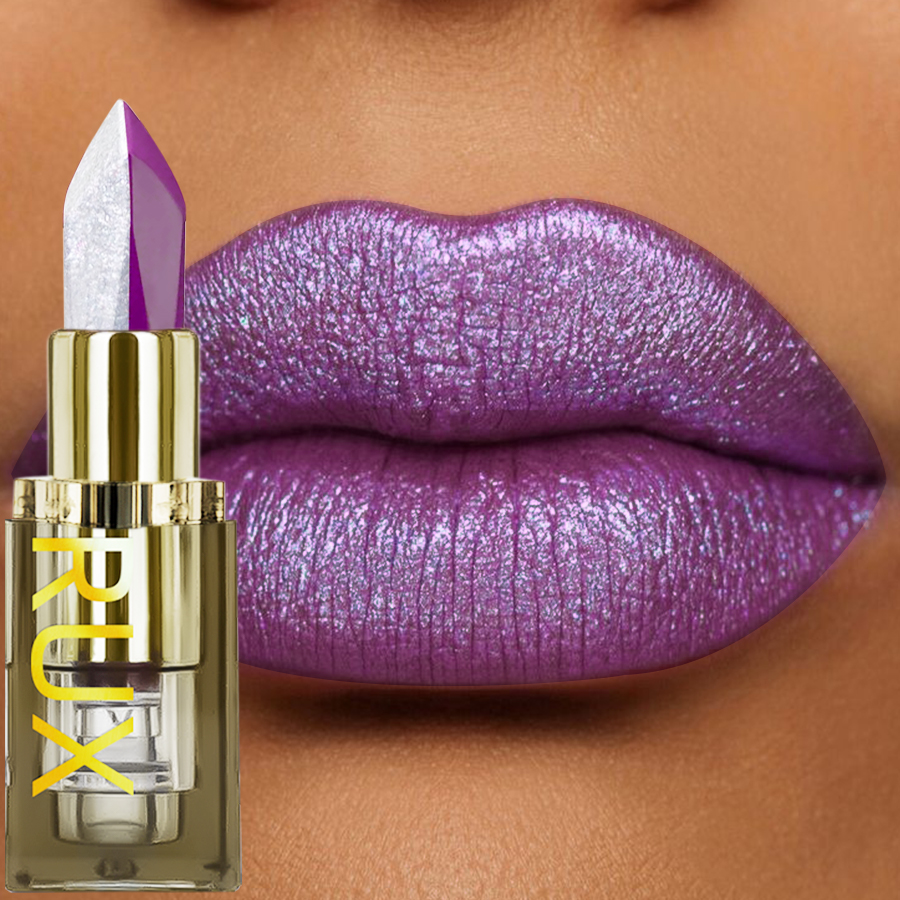 1PC Purple Glitter Two-tone Li - Beauty Flower Makeup ulasan dan harga