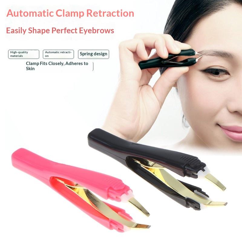 Eyebrow Tweezer Automatic Retr - Beauty Makeup Remover ulasan dan harga