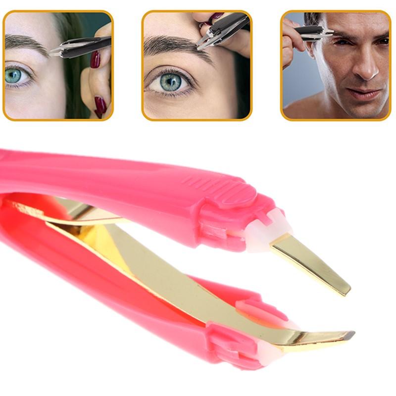 Eyebrow Tweezer Automatic Retr - Beauty Makeup Remover ulasan dan harga