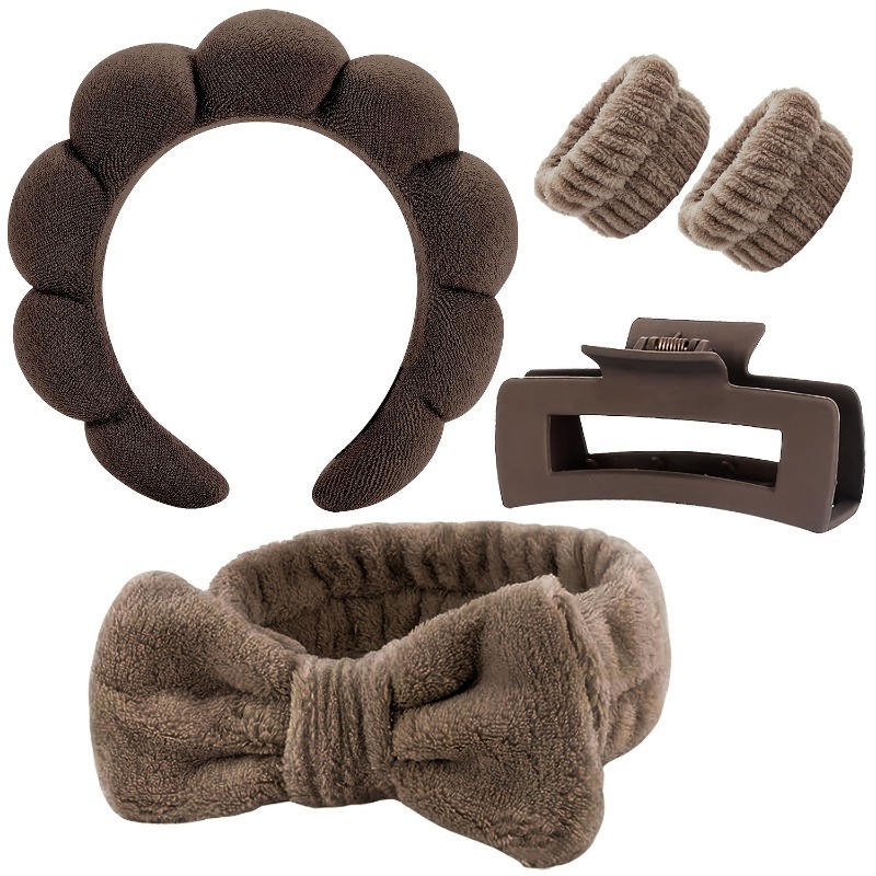 5pcs/Set Spa Headband Wristban - Makeup Beauty Set ulasan dan harga