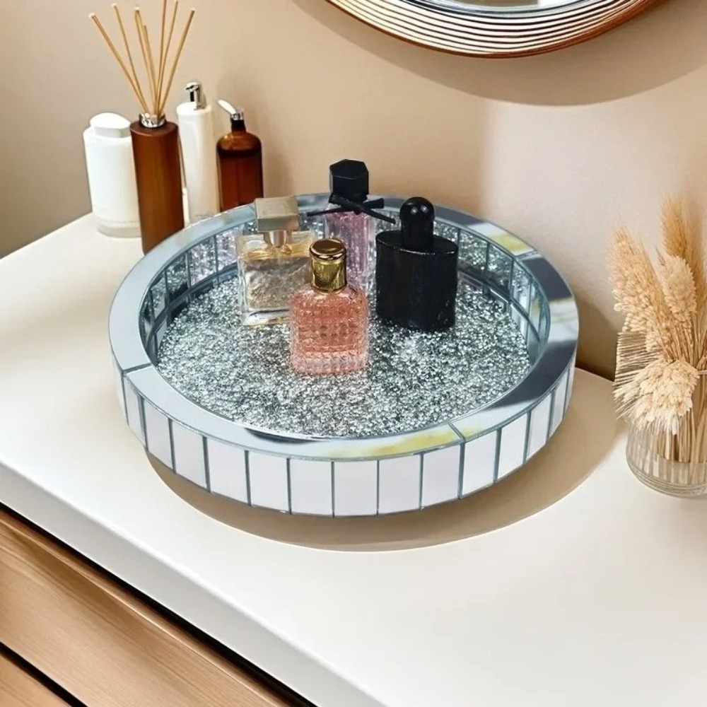 Crystal Rotating Makeup Organi - Beauty Makeup Desk ulasan dan harga