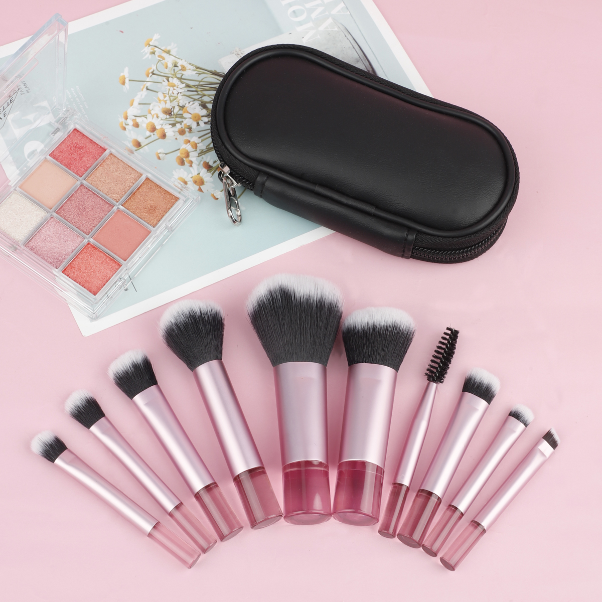 10Pcs Mini Makeup Brush Set Po - Beauty Full Makeup ulasan dan harga
