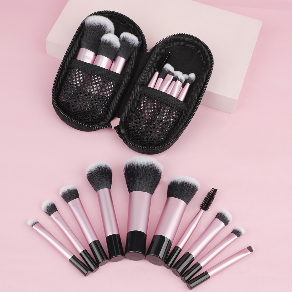 10Pcs Mini Makeup Brush Set Po - Beauty Full Makeup ulasan dan harga