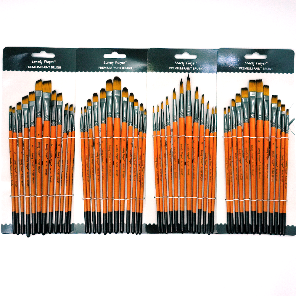 12pcs Multi Size Nylon Paint B - Beauty Makeup Studio ulasan dan harga
