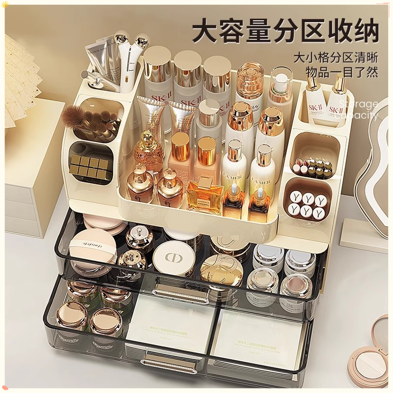 Luxury Desktop Cosmetic Storag - Beauty Makeup Desk ulasan dan harga