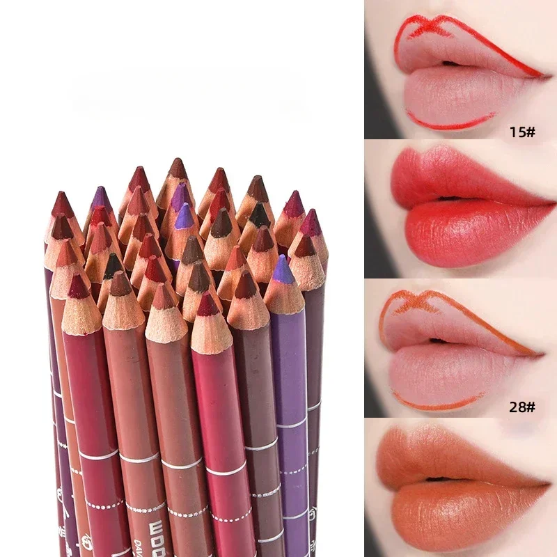 Colored Lip Liner Pencil Black - Beauty Flower Makeup ulasan dan harga