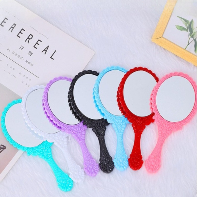 Vintage Lace Handheld Mirror w - Beauty Makeup Hd ulasan dan harga