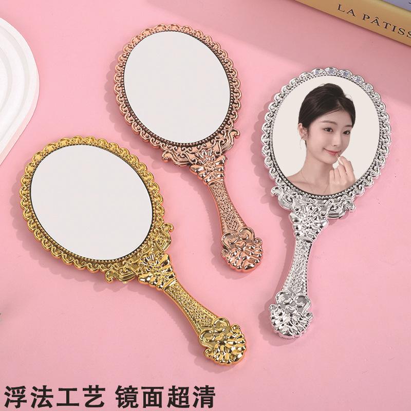 Vintage Lace Handheld Mirror w - Beauty Makeup Hd ulasan dan harga