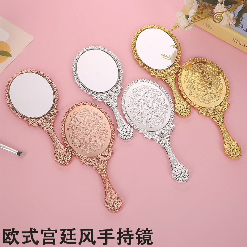 Vintage Lace Handheld Mirror w - Beauty Makeup Hd ulasan dan harga