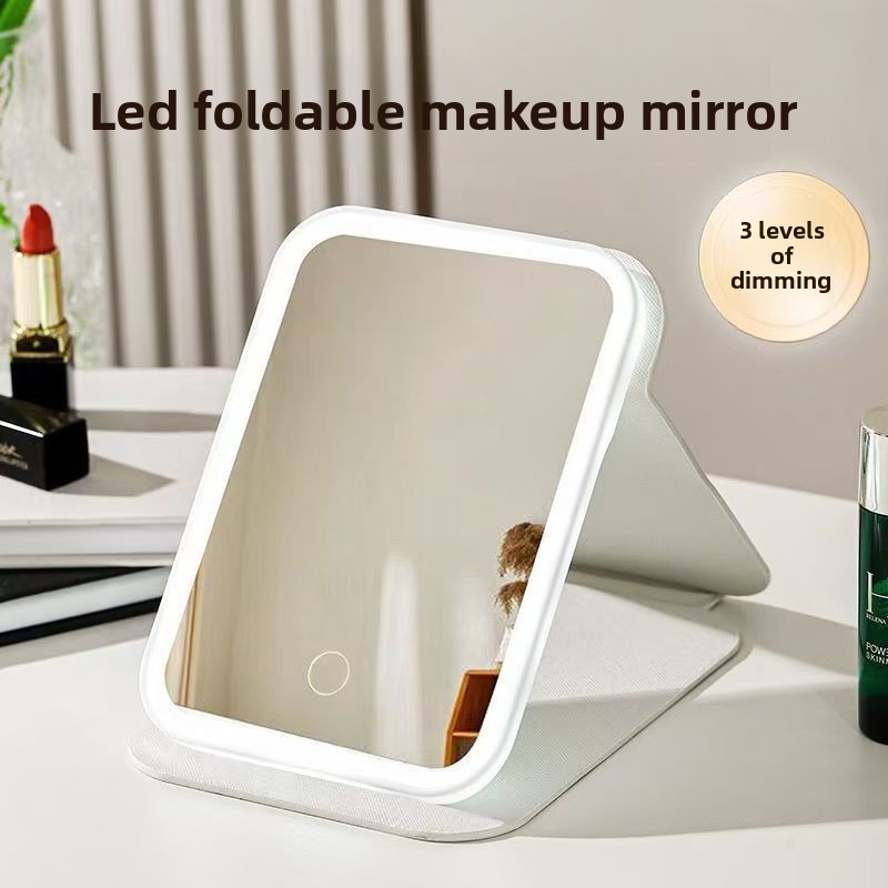LED Foldable Makeup Mirror 3 L - Beauty Makeup Hd ulasan dan harga