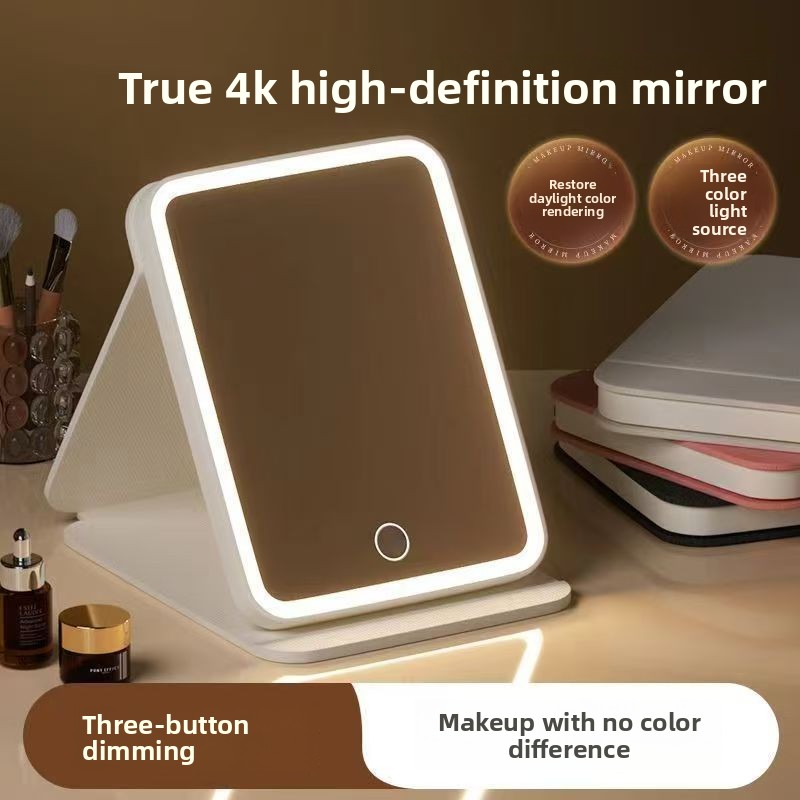 LED Foldable Makeup Mirror 3 L - Beauty Makeup Hd ulasan dan harga