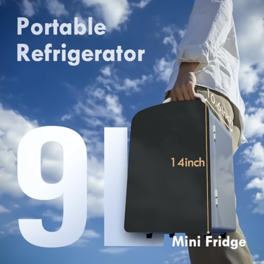 9L Mini Fridge for Bedroom Car - Beauty Makeup Desk ulasan dan harga