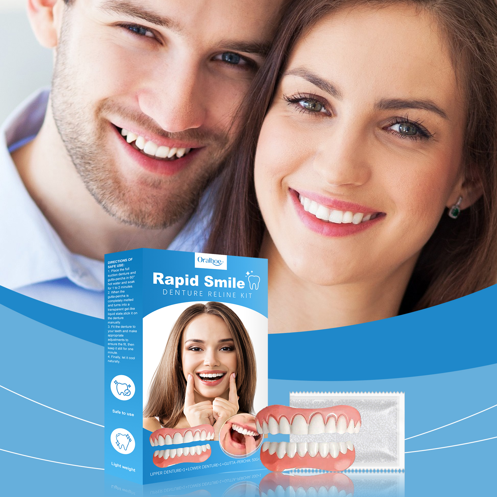 Cosmetic Tooth Veneer Kit - De - Beauty Makeup Products ulasan dan harga